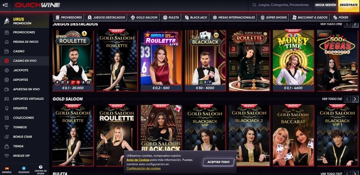 QuickWin Casino 2026: bono, juegos y pagos en España image 1