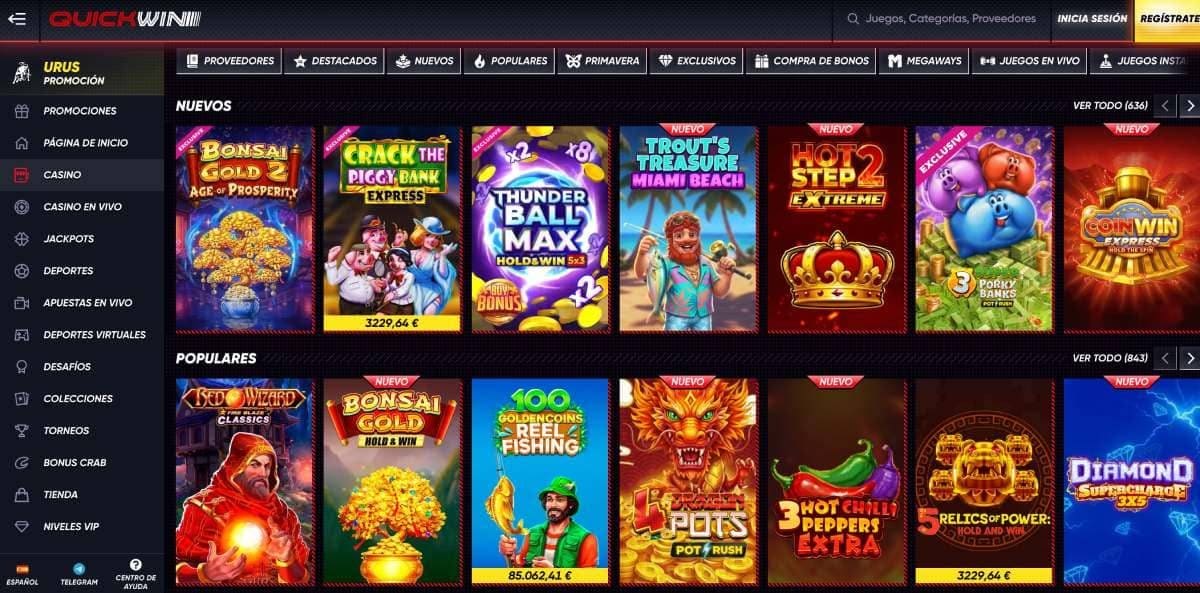 QuickWin Casino 2026: bono, juegos y pagos en España image 2
